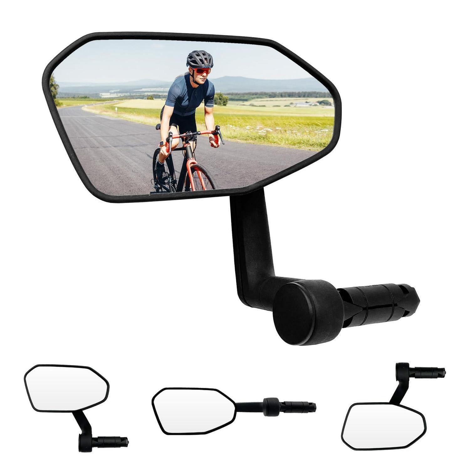 LuxusKollektion Fahrradspiegel Fahrradspiegel Echtglas Klappbar Einstellungsfunktionen Links