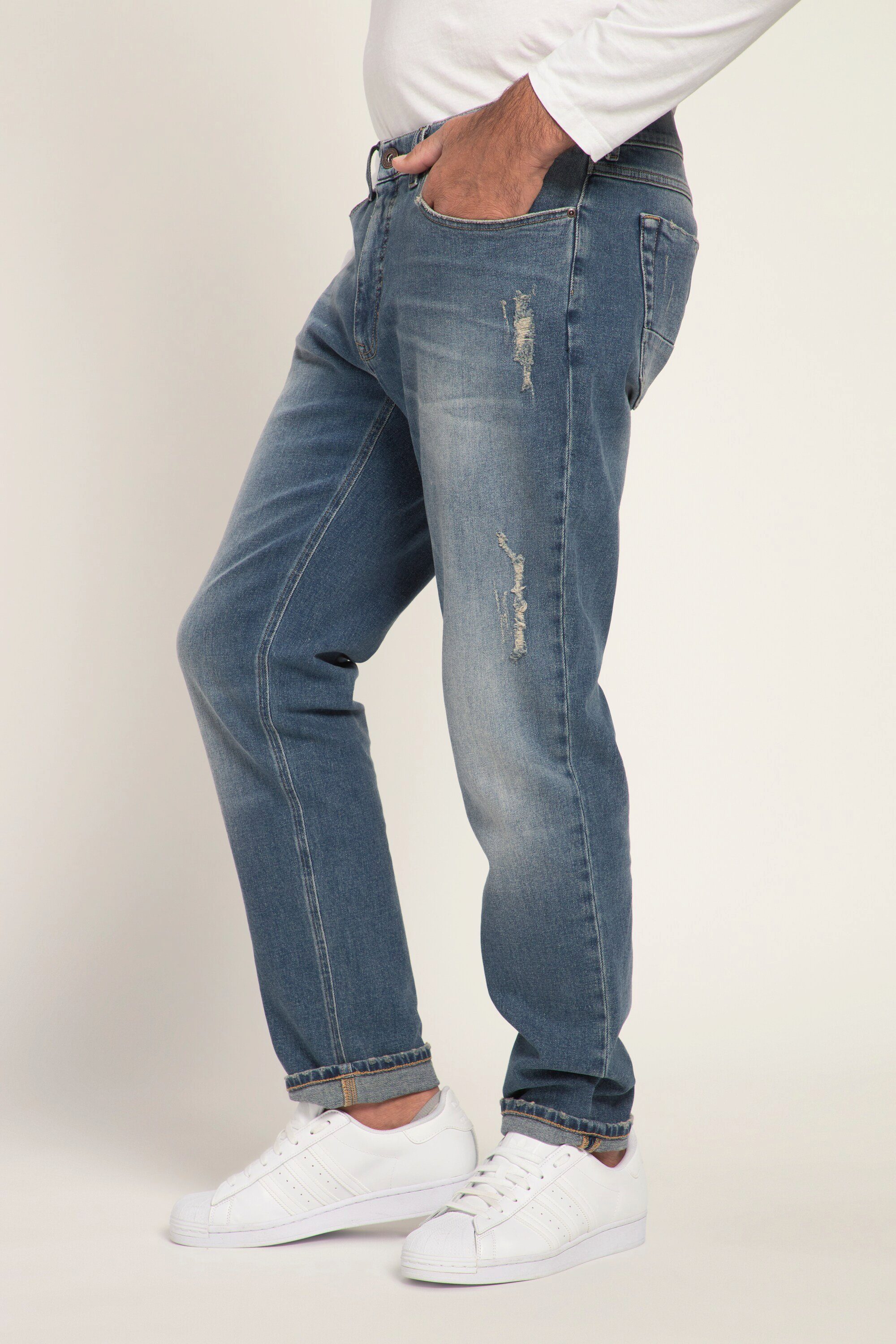 Jeans bleached Destroy-Look 5-Pocket-Jeans Denim JP1880 FLEXNAMIC®