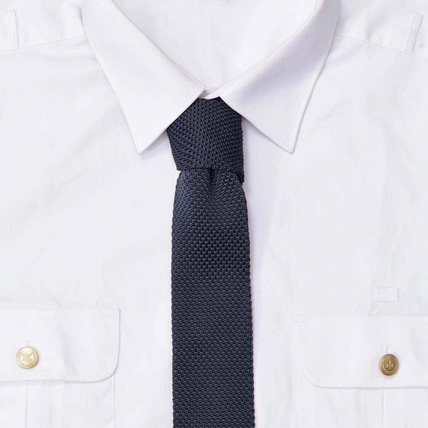 oder cm DonDon Strickkrawatte, Veranstaltungen Retro-Look, schmale Krawatte 1-St) festliche Krawatte anthrazit Büro Wollkrawatte für 5 (Packung,