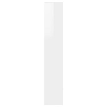 furnicato Bücherregal Bücherregal/Raumteiler Hochglanz-Weiß 40x30x166 cm