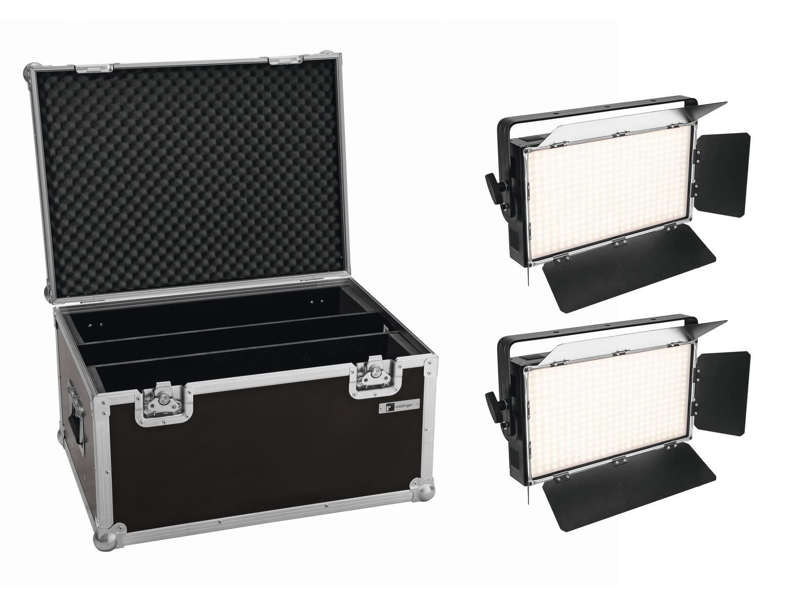 Discolicht EUROLITE Set 2x LED PLL-360 3200K Panel + Case
