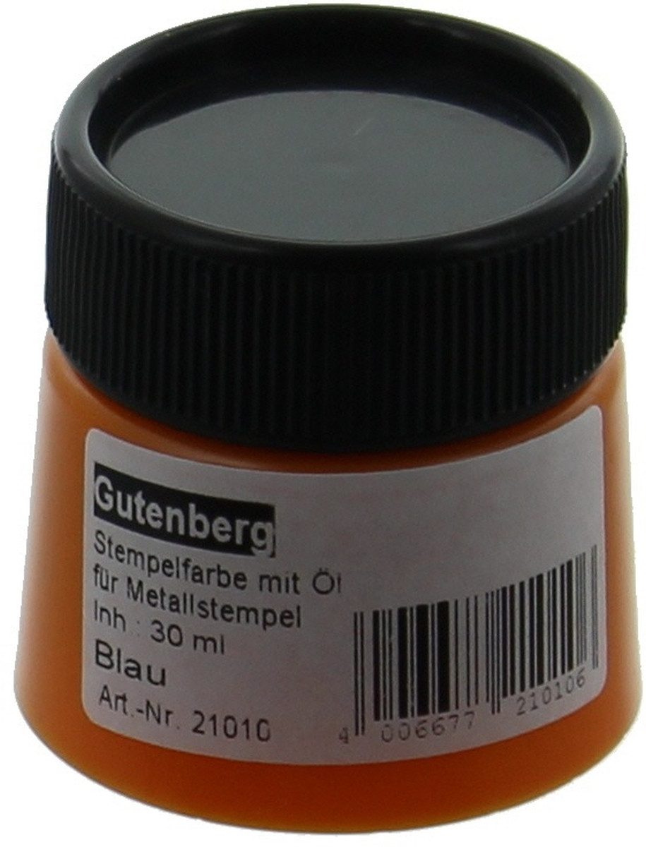 Stempel Stempelfarbe mit Öl 30ml blau