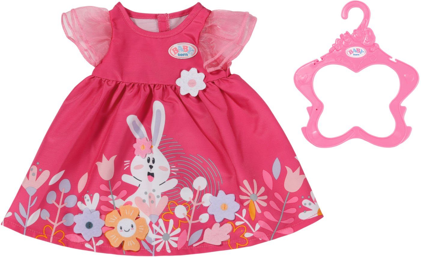 Baby Born Puppenkleidung Kleid Blümchen, 43 cm, mit Kleiderbügel günstig online kaufen
