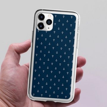 DeinDesign Handyhülle Anker Segeln Muster Anchors Dark, Apple iPhone 11 Pro Silikon Hülle Bumper Case Handy Schutzhülle