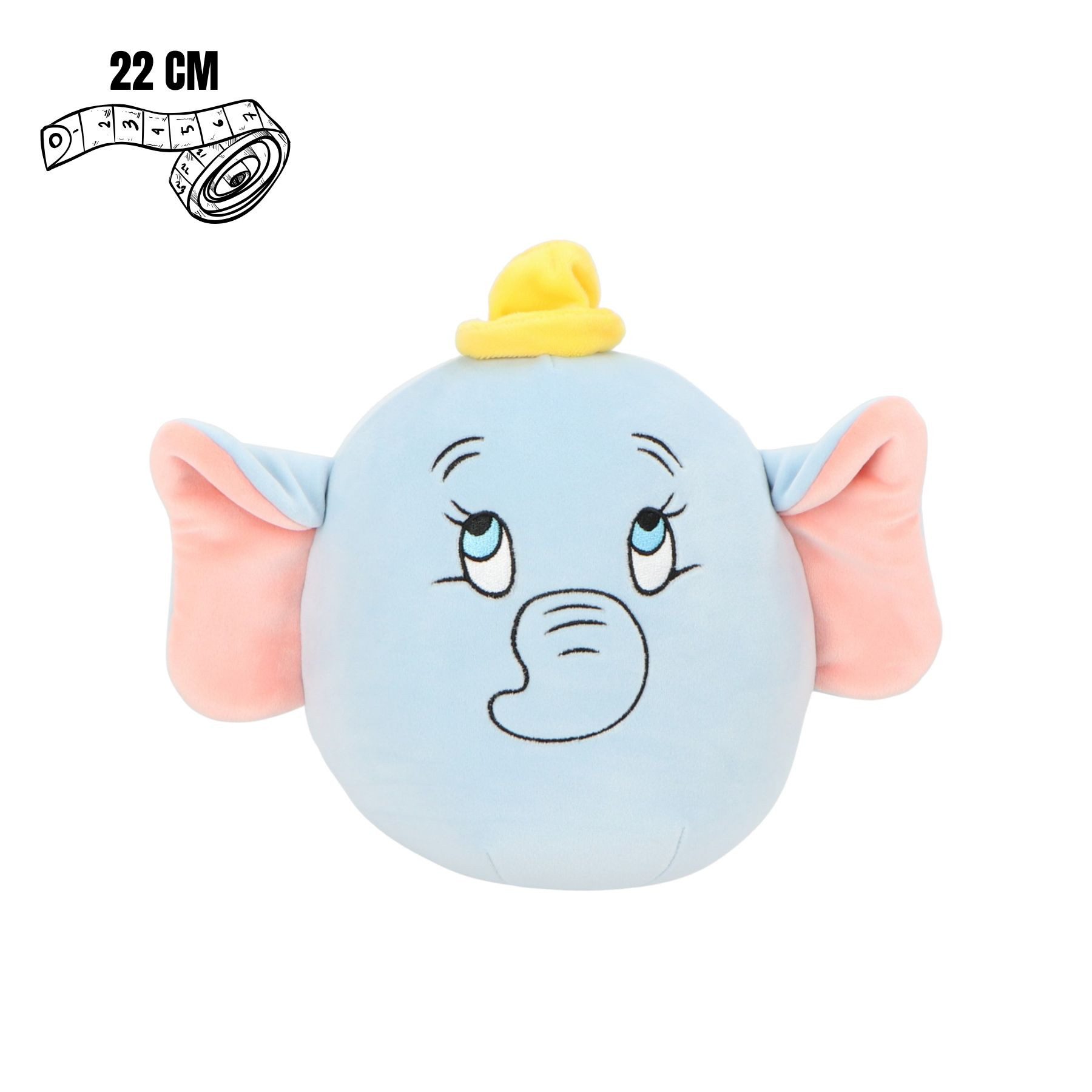 Disney Plüschfigur Dumbo Squishy Weiß 22 cm weiche Softfigur zum Spielen Entspannen