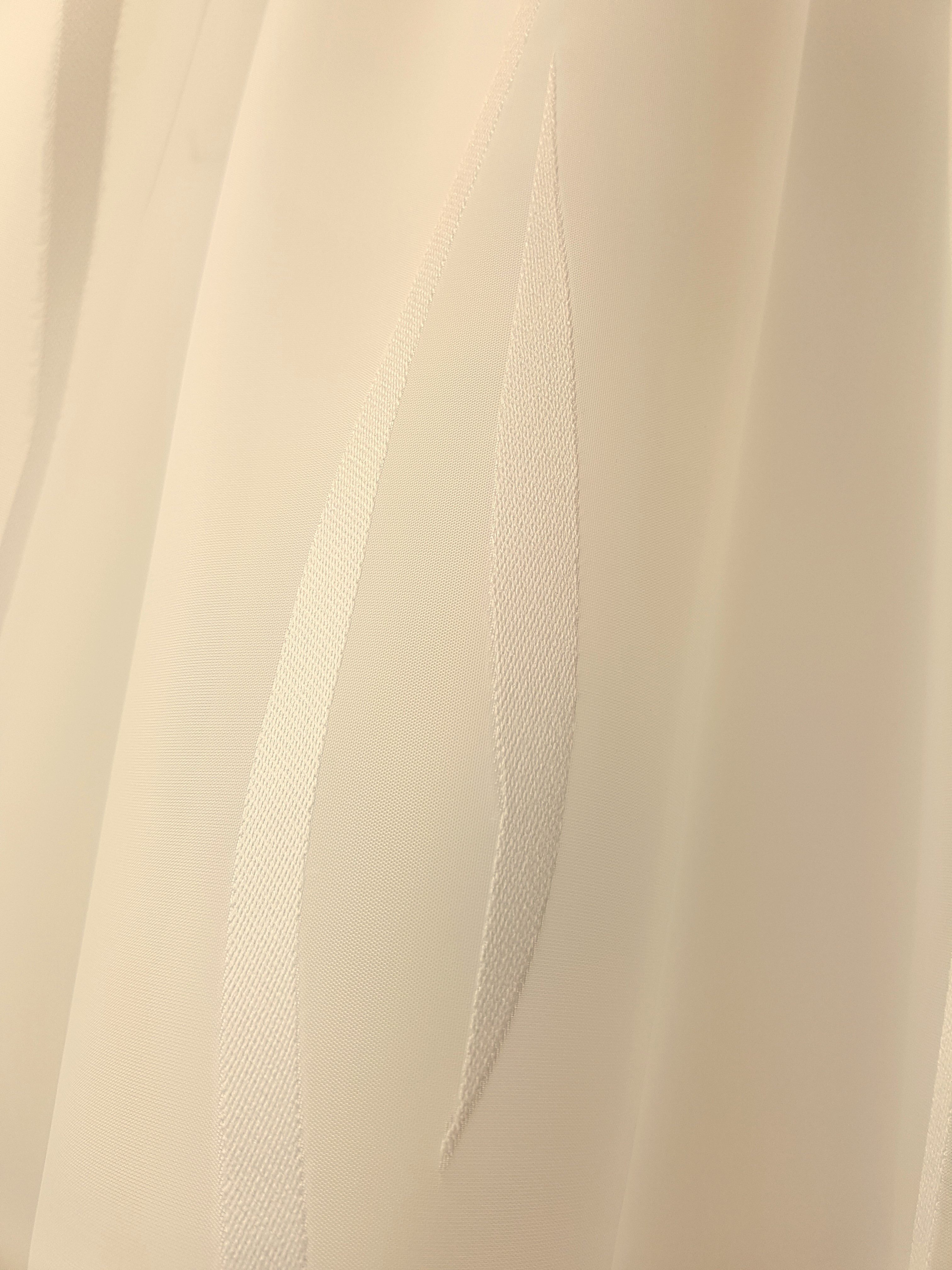 novumfix Gardine "Welle" Champagner, edler Sherli-Stoff 145x250cm(BxH) Kräuselband, transparent, pflegleicht