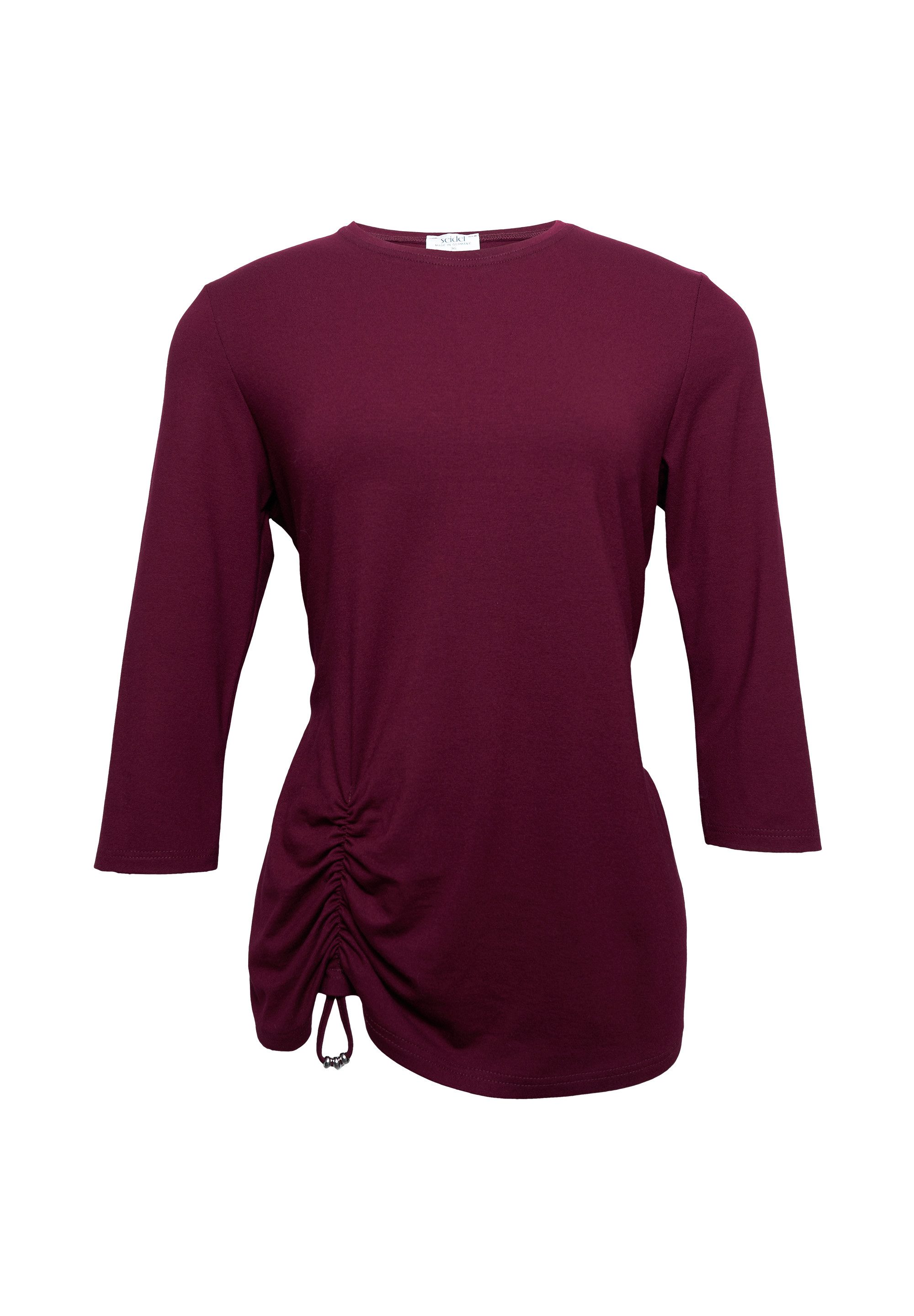 Seidel Moden 3/4-Arm-Shirt mit Raff-Detail vorne - MADE IN GERMANY