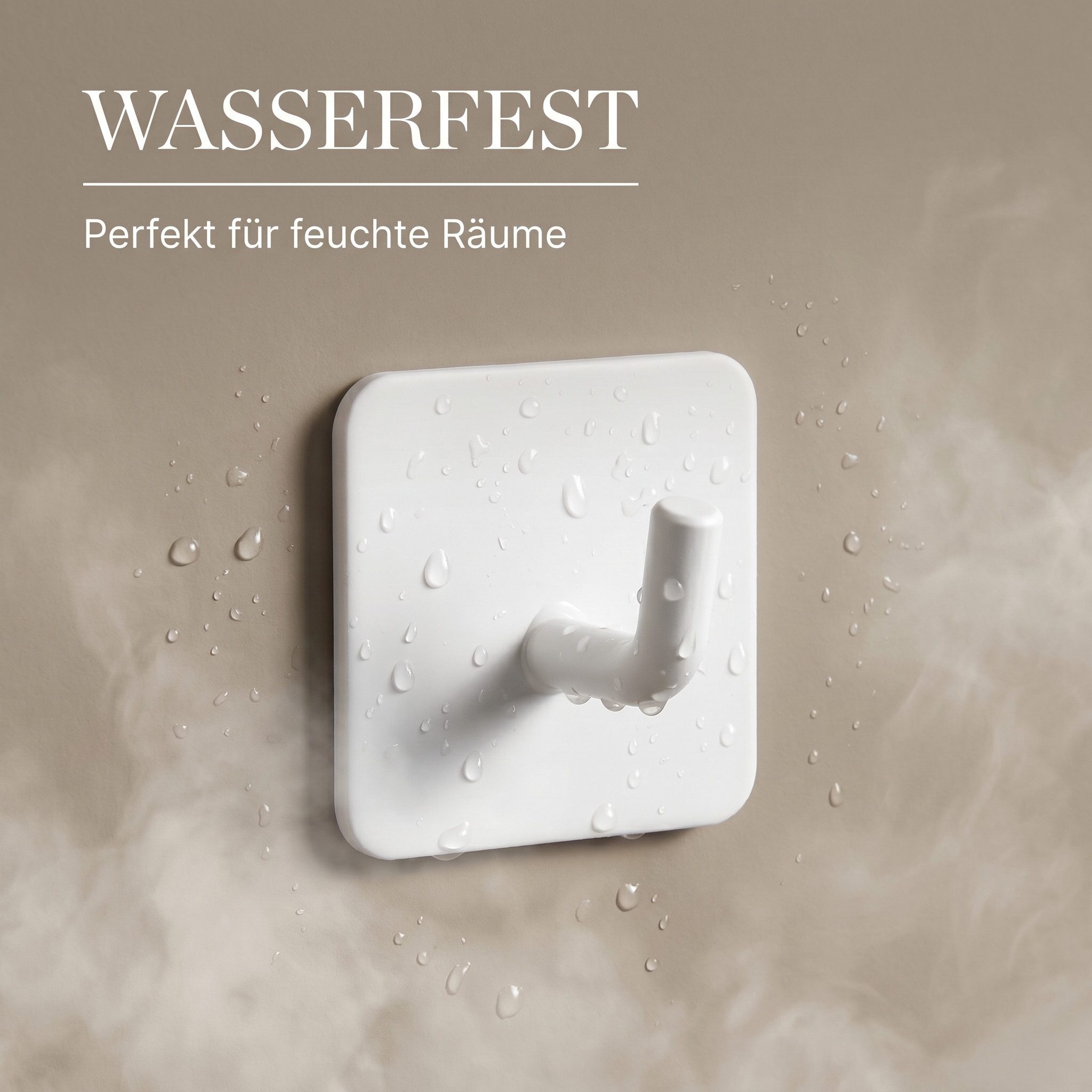DEKAZIA Klebehaken ohne Bohren, selbstklebende Badhaken, Handtuchhaken, Badezimmer, Küche, WC, Schlafzimmer, (4er oder 8er Set, 4-St), Hacken, Küchenhaken, Hand – Bild 5 von 5