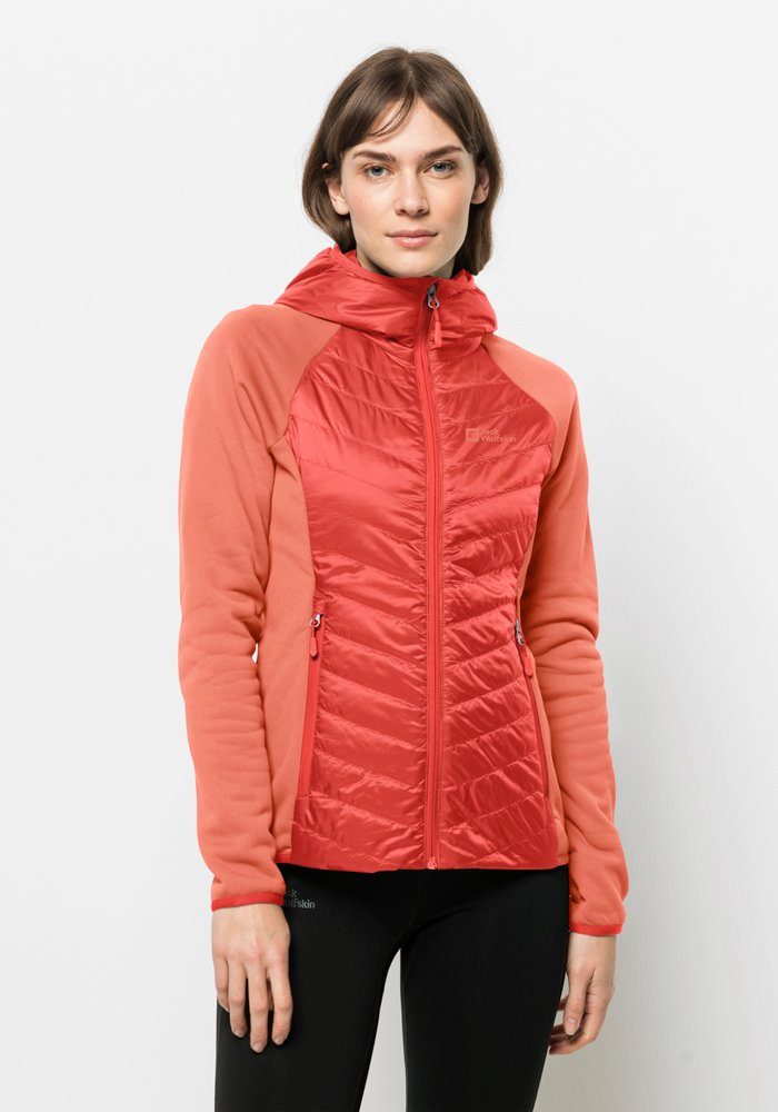 Hybridjacke Jack W HYBRID orange Wolfskin ROUTEBURN PRO