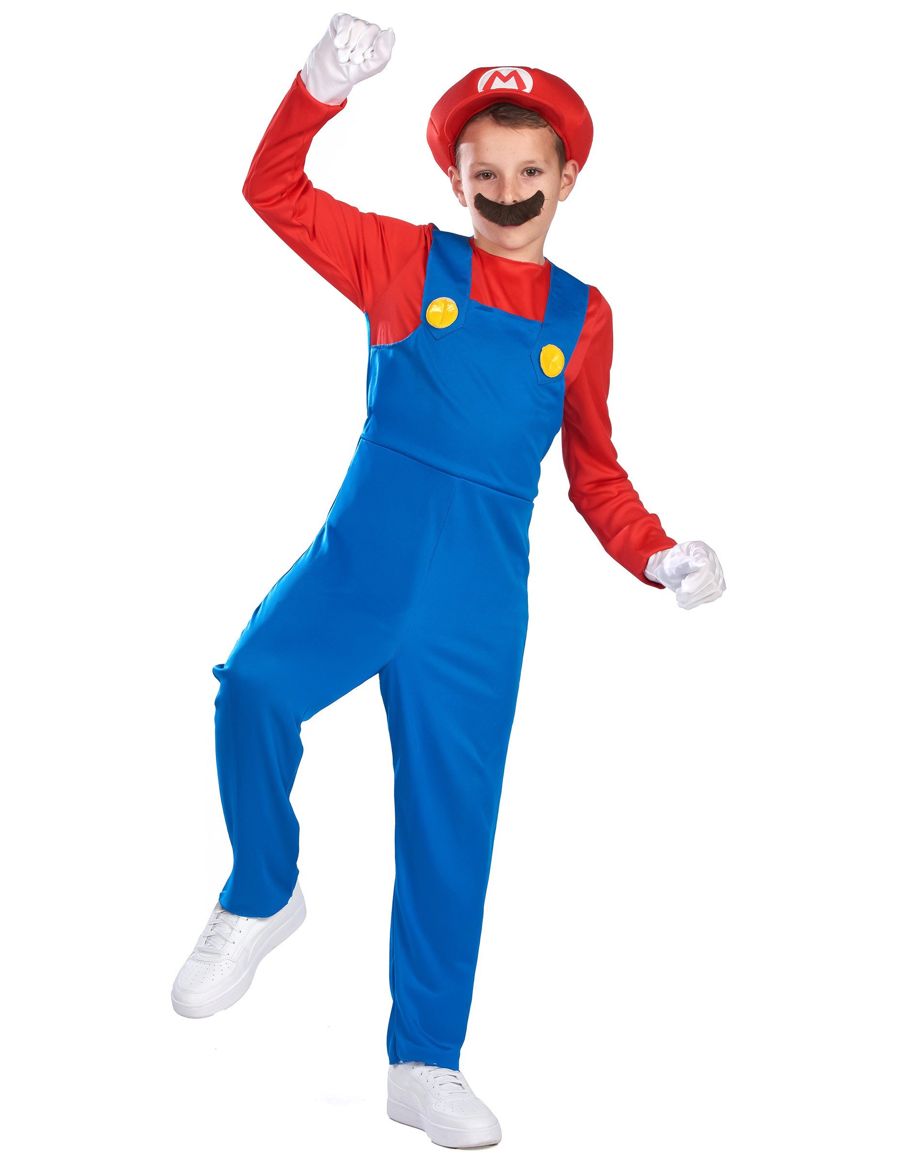 Disguise Kostüm Mario Kinderkostüm Super Mario Videospiel rot-blau