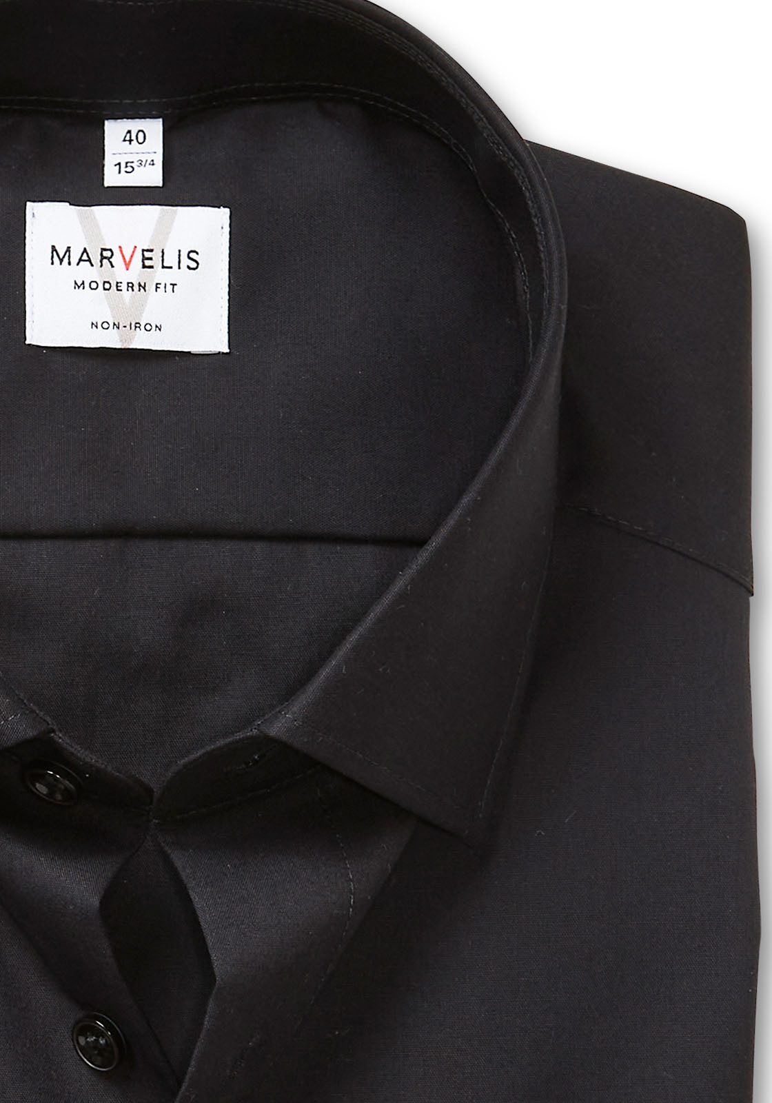 MARVELIS Langarmhemd modern fit, verlängerter Arm, Businesshemd, New-Kentkr günstig online kaufen