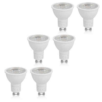 kwmobile LED Dekolicht 6x LED GU10 Spots, 525 Lumen, 7W, 3000K, nicht dimmbar