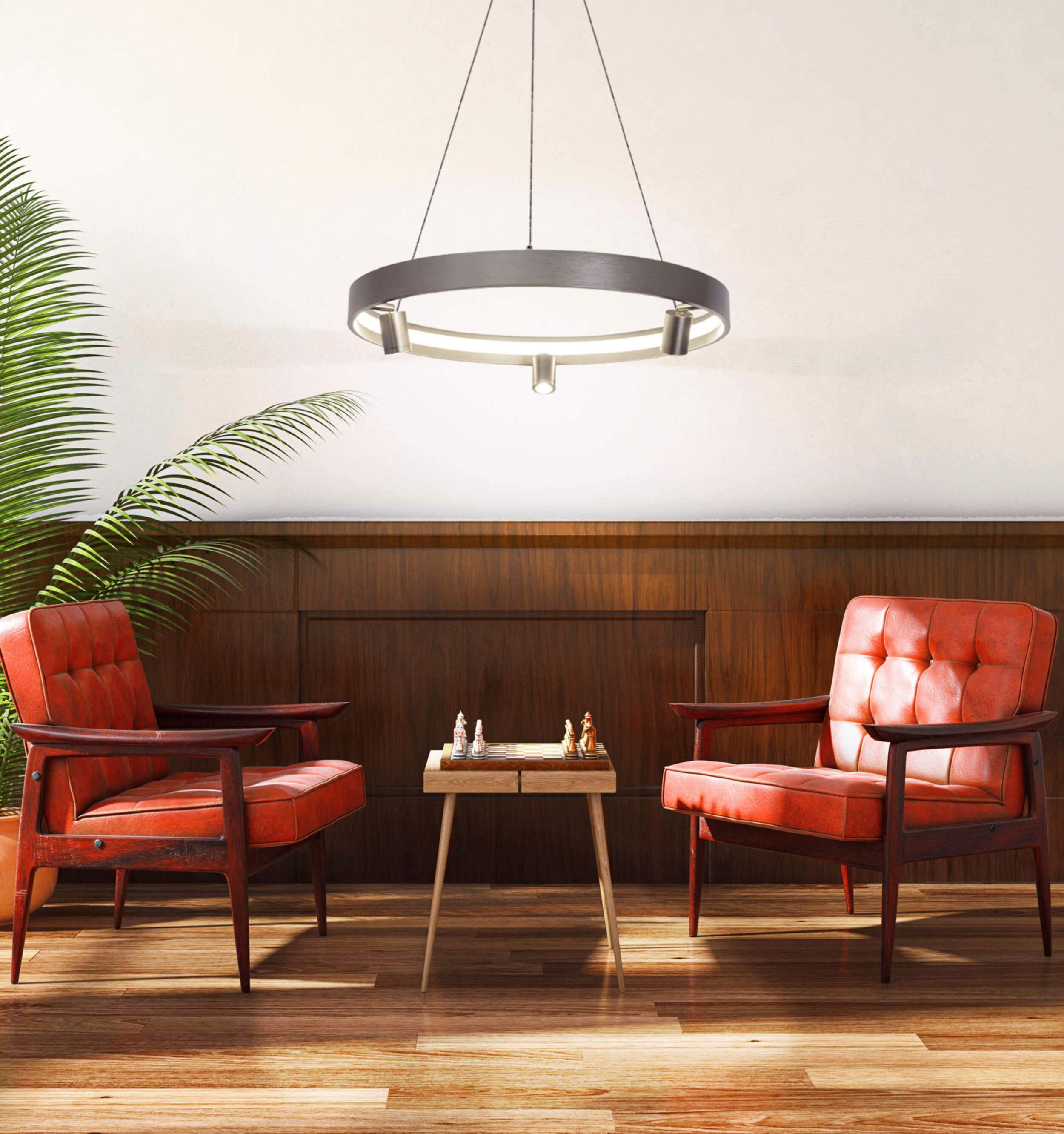 näve LED Pendelleuchte Tristan, Dimmfunktion, LED fest integriert, Warmweiß, Hänge-, Pendellampe warmweiß, 58cm, 37W, stahl-blank, inkl. Trafo,IP20