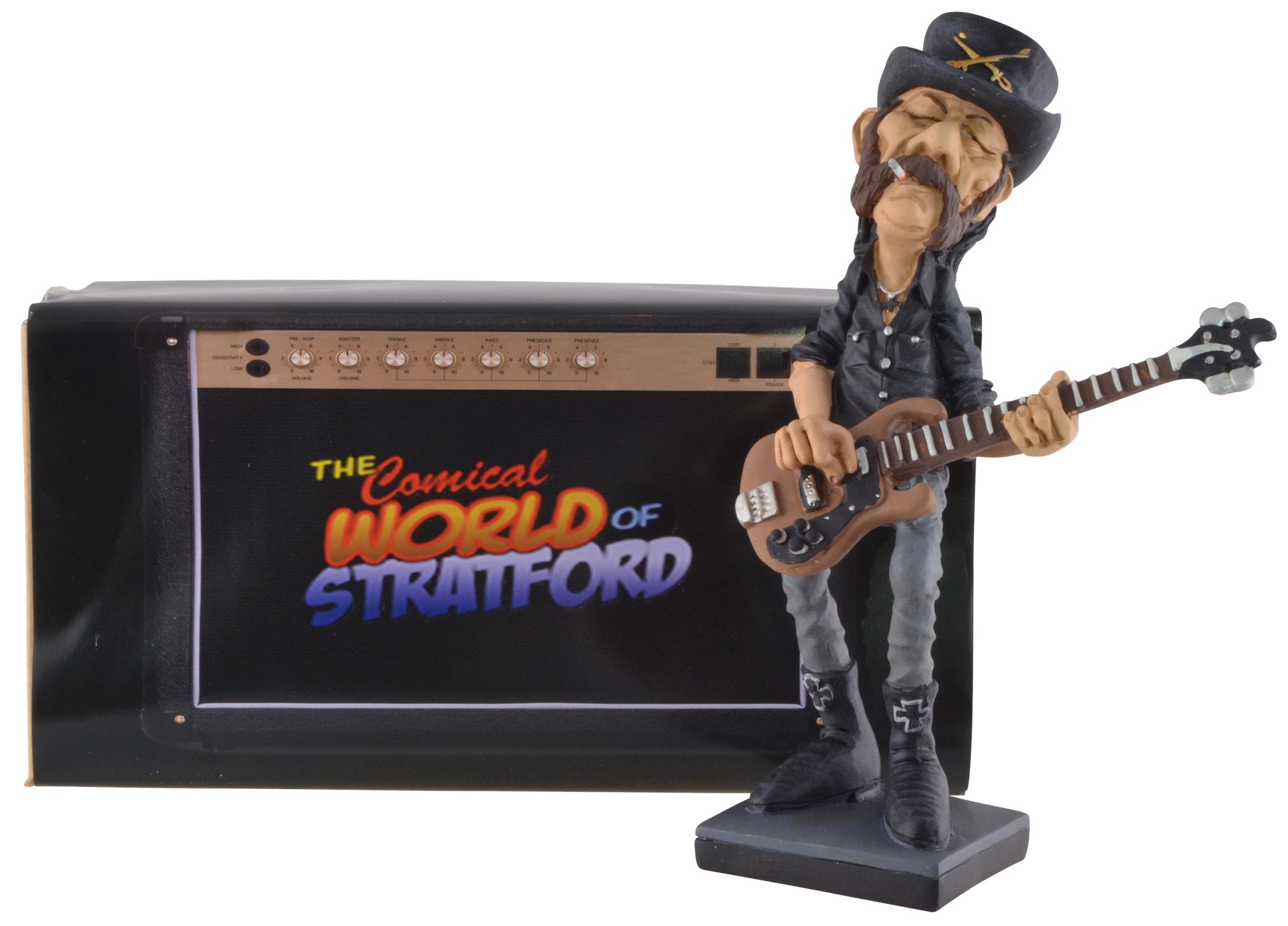 Vogler direct Gmbh Dekofigur Rockstar Lemmy bemalt, LxBxH: der Band lautesten Hand der Stratford, 12x9x20cm von Warren von Welt