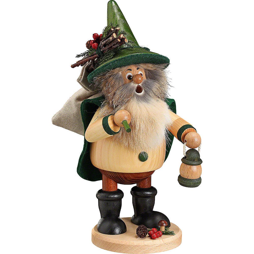 DWU - Drechselwerkstatt Uhlig Räuchermännchen Waldwichtel Wanderer, grün (25cm) Räuchermann von Drechselwerkstatt Uh