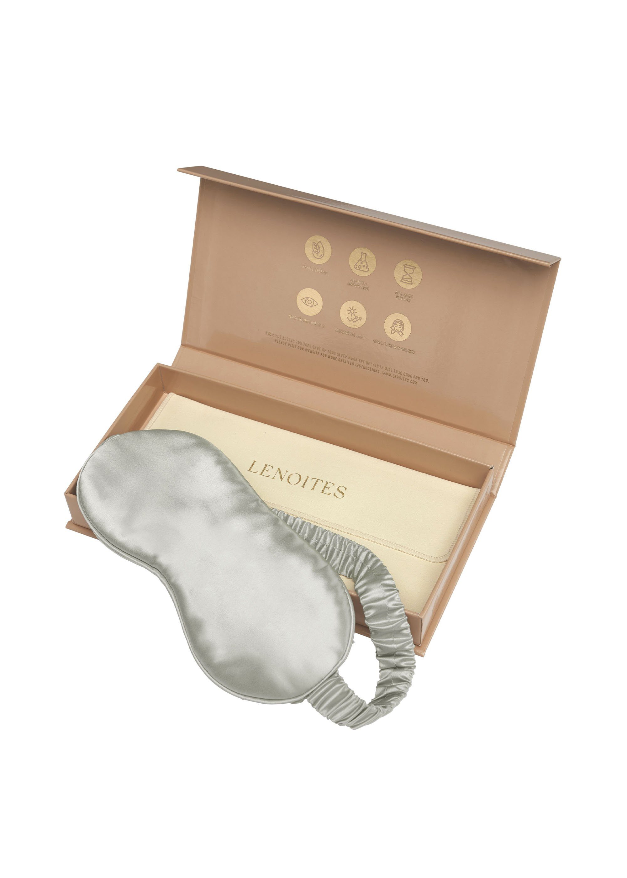 Lenoites Schlafmaske Comfort Sleep, aus Maulbeerseide