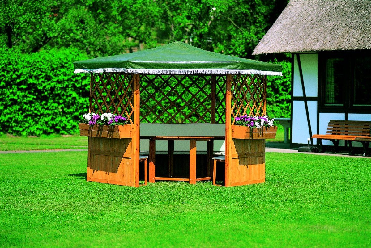 Beauty.Scouts Pavillon Möbel für Pavillon "Milena", Kiefer, honigbraun