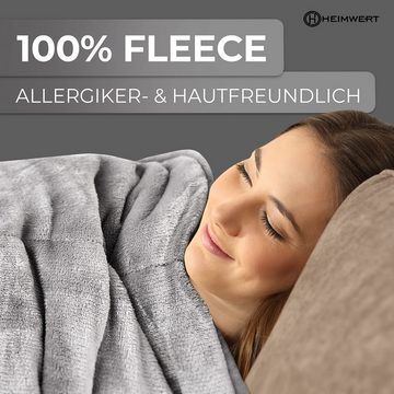 Gewichtsdecke, Heimwert Gewichtsdecke Therapiedecke weighted blanket - Schwere Decke, HEIMWERT, Füllung: Glasperlen, Bezug: 100% Polyester, 120 x 180cm