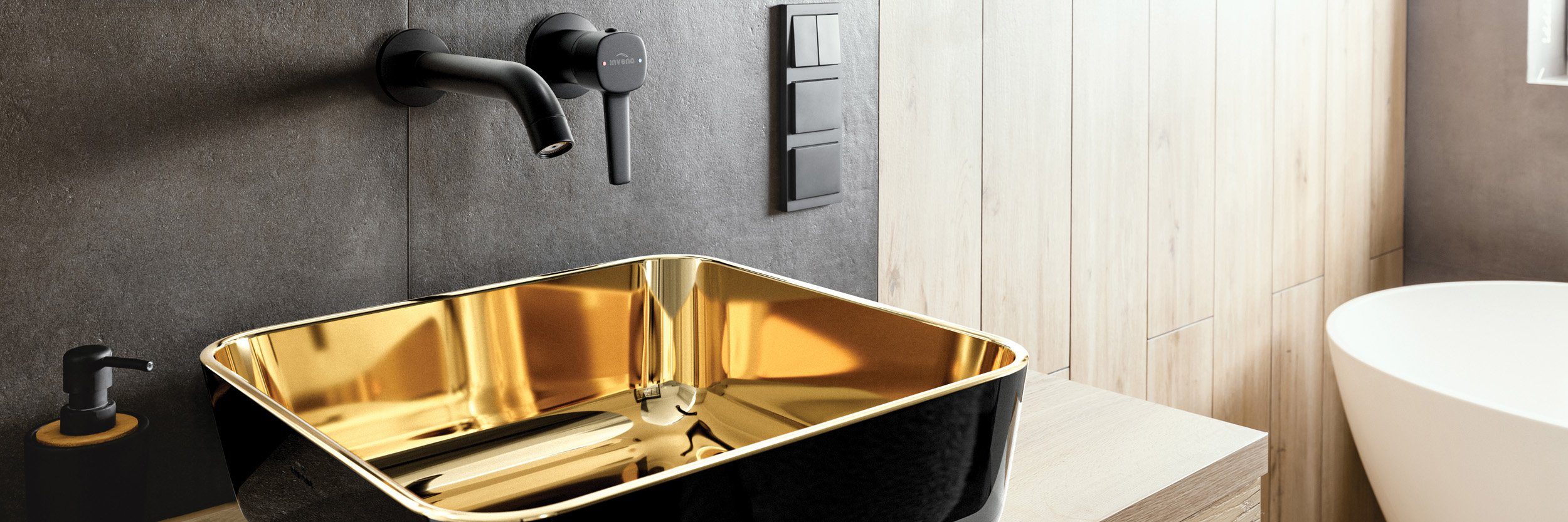 KOLMAN Waschtischarmatur GLAMOUR Waschbecken Wasserhahn Mischbatterie günstig online kaufen