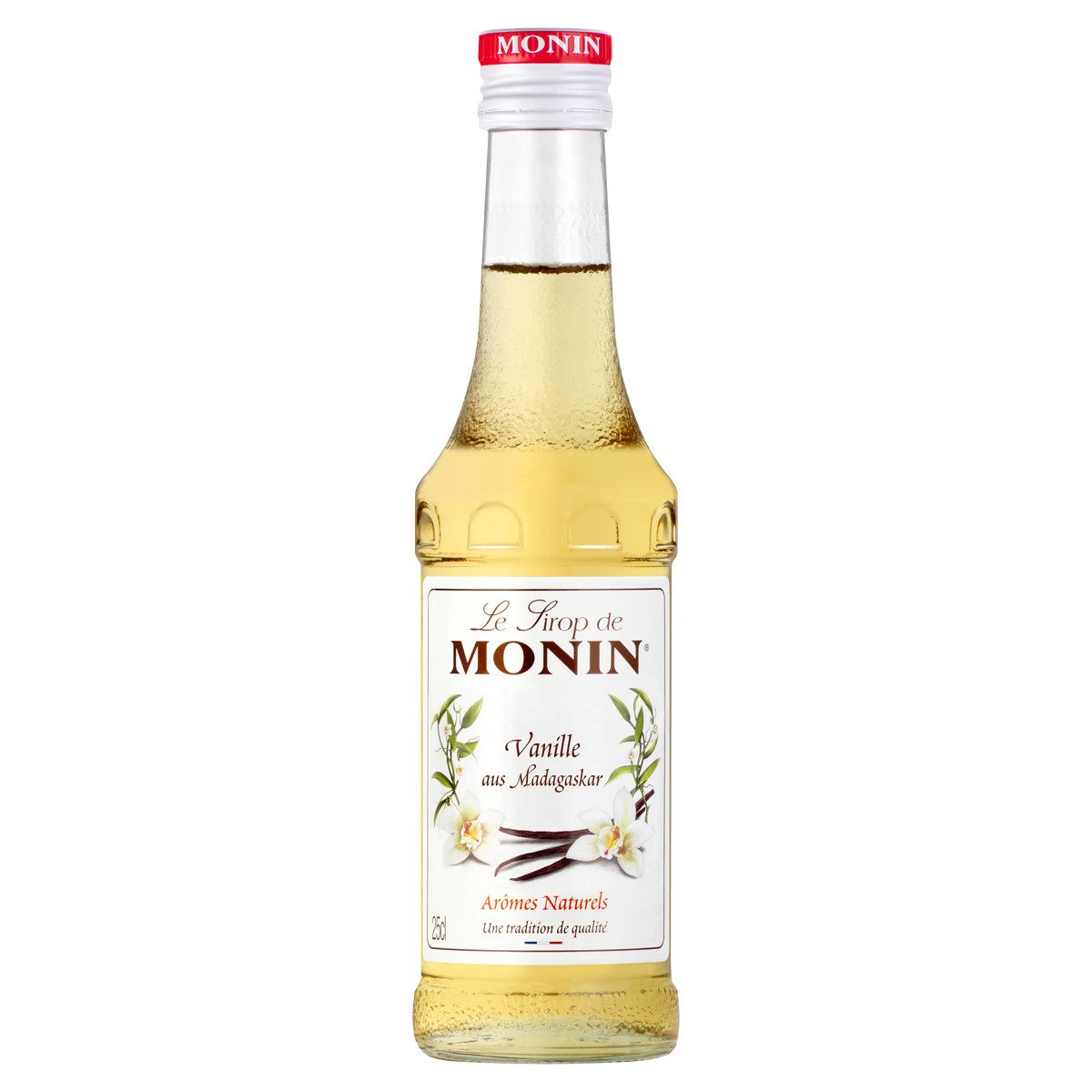 MONIN Getränke-Sirup, Monin Vanille aus Madagaskar Sirup fuer Desserts Eis Kaffee 250 ml