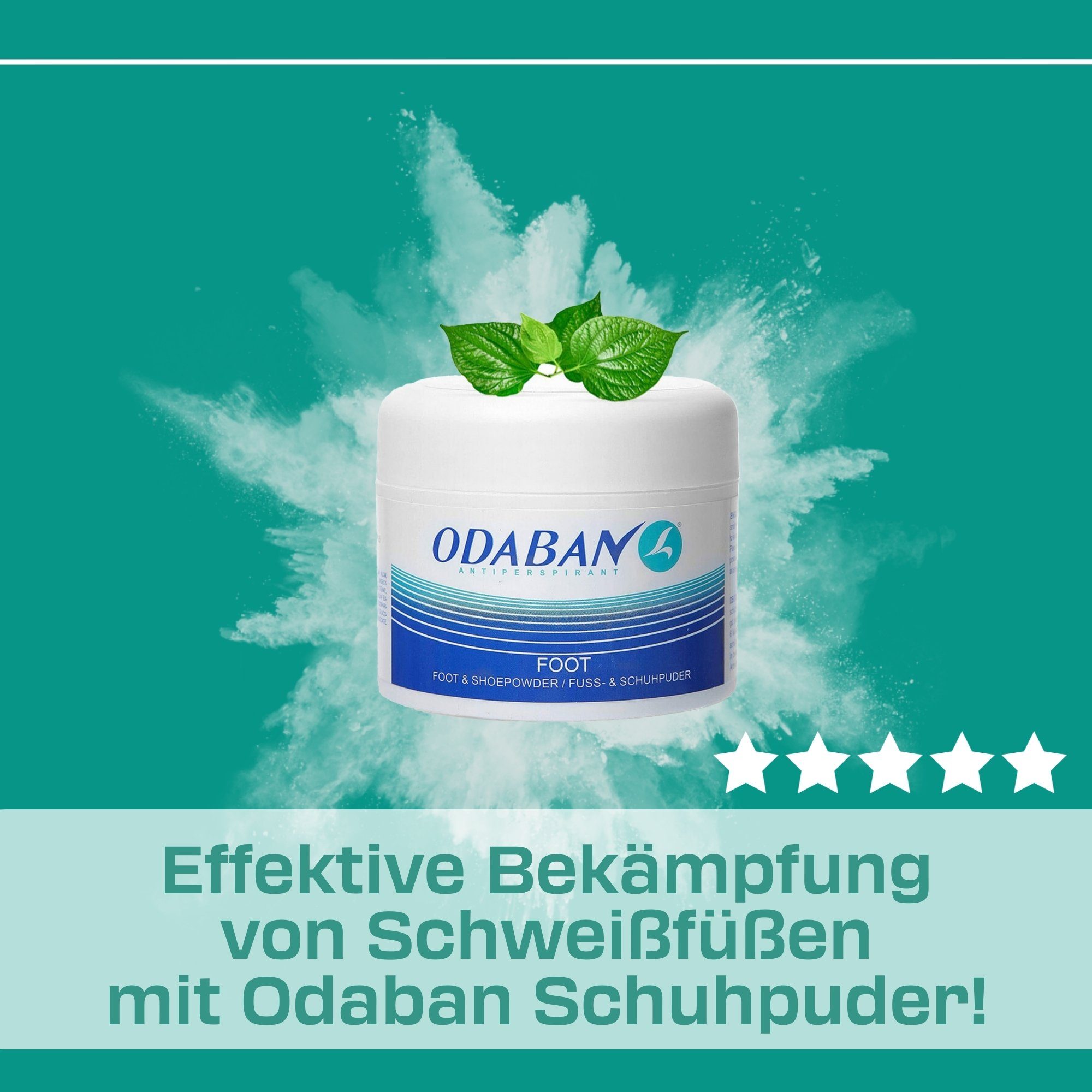 Schuhgeruch (1-St) Odaban Schuhdeo, Schuhdeo antibakterielles neutralisiert 50g odaban®