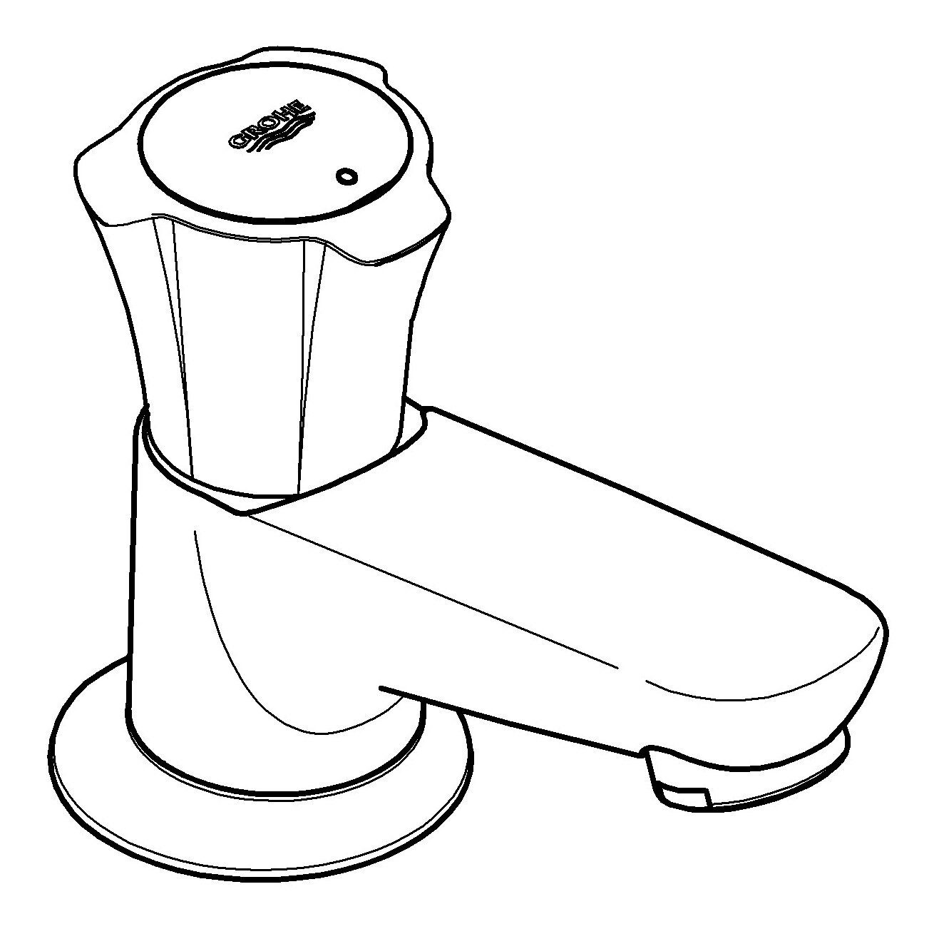 Grohe Standventil Costa Mit Gussauslauf Ausladung 136 mm - Chrom