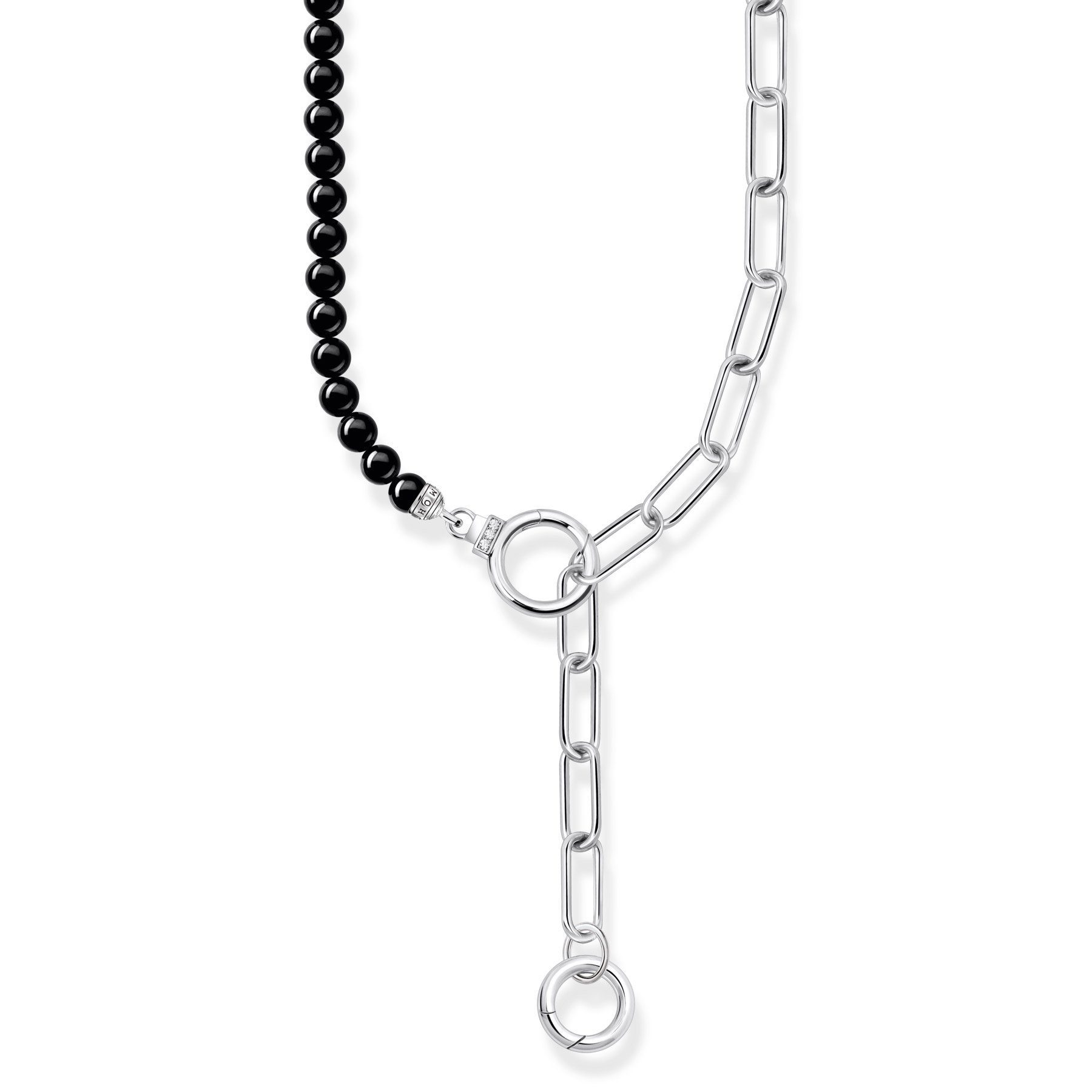 THOMAS SABO Kette ohne Anhänger Silber mit Onyx