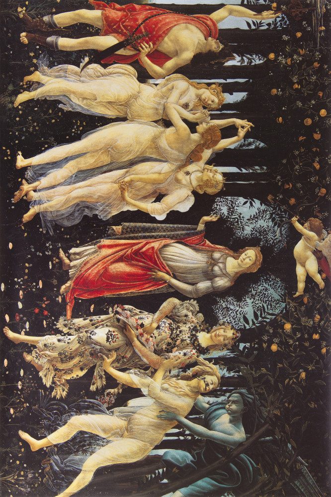 Poster Sandro Botticelli Kunstdruck Bild - Der Frühling, Das Reich