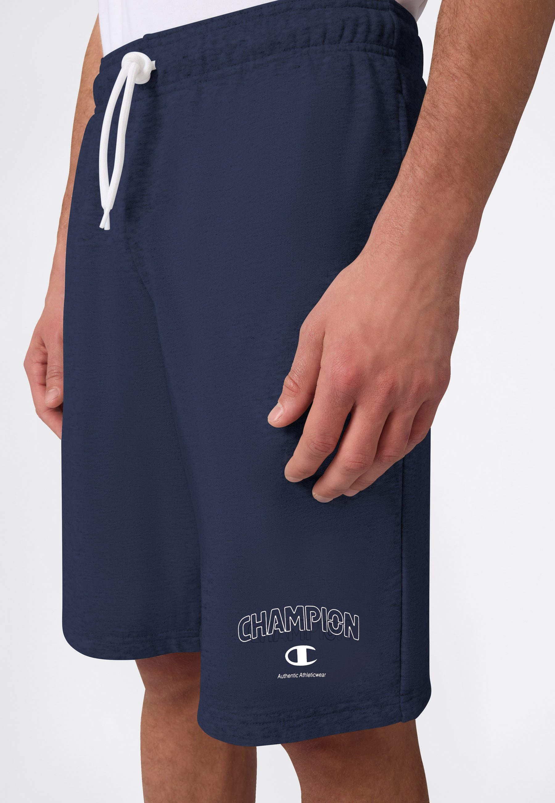 Champion Shorts Graphic Terry Shorts mit Kordelverschluss, aus Baumwolle und Polyester, bequeme Passform