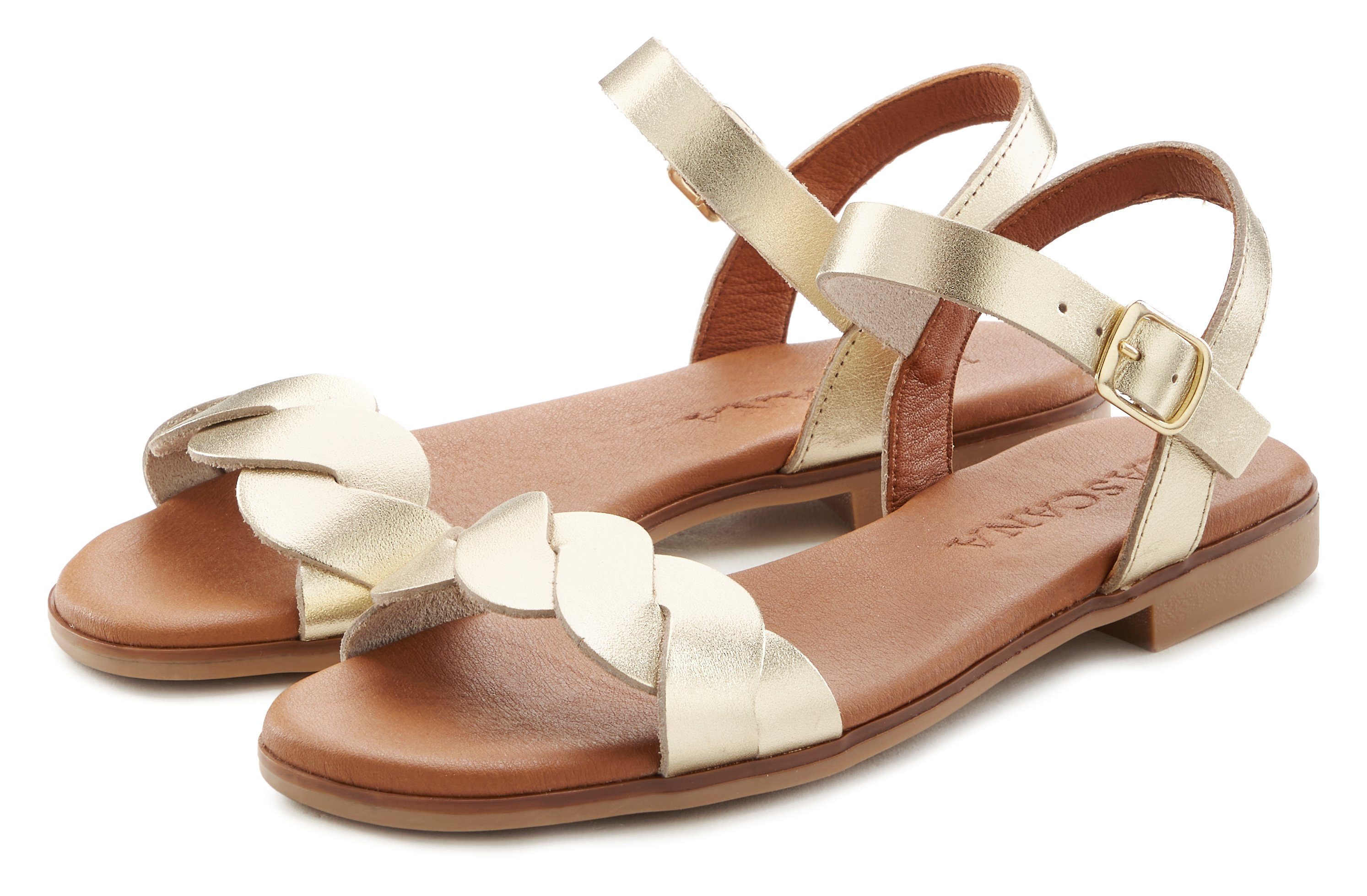 LASCANA Sommerschuh Sandale aus Leder mit günstig online kaufen