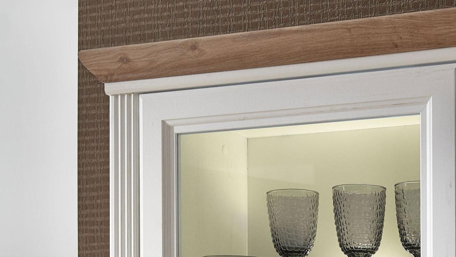 Innostyle Wohnwand Wohnwand 2 Jasmin Anbauwand Pinie hell / Artisan Eiche ca. 299x204 cm