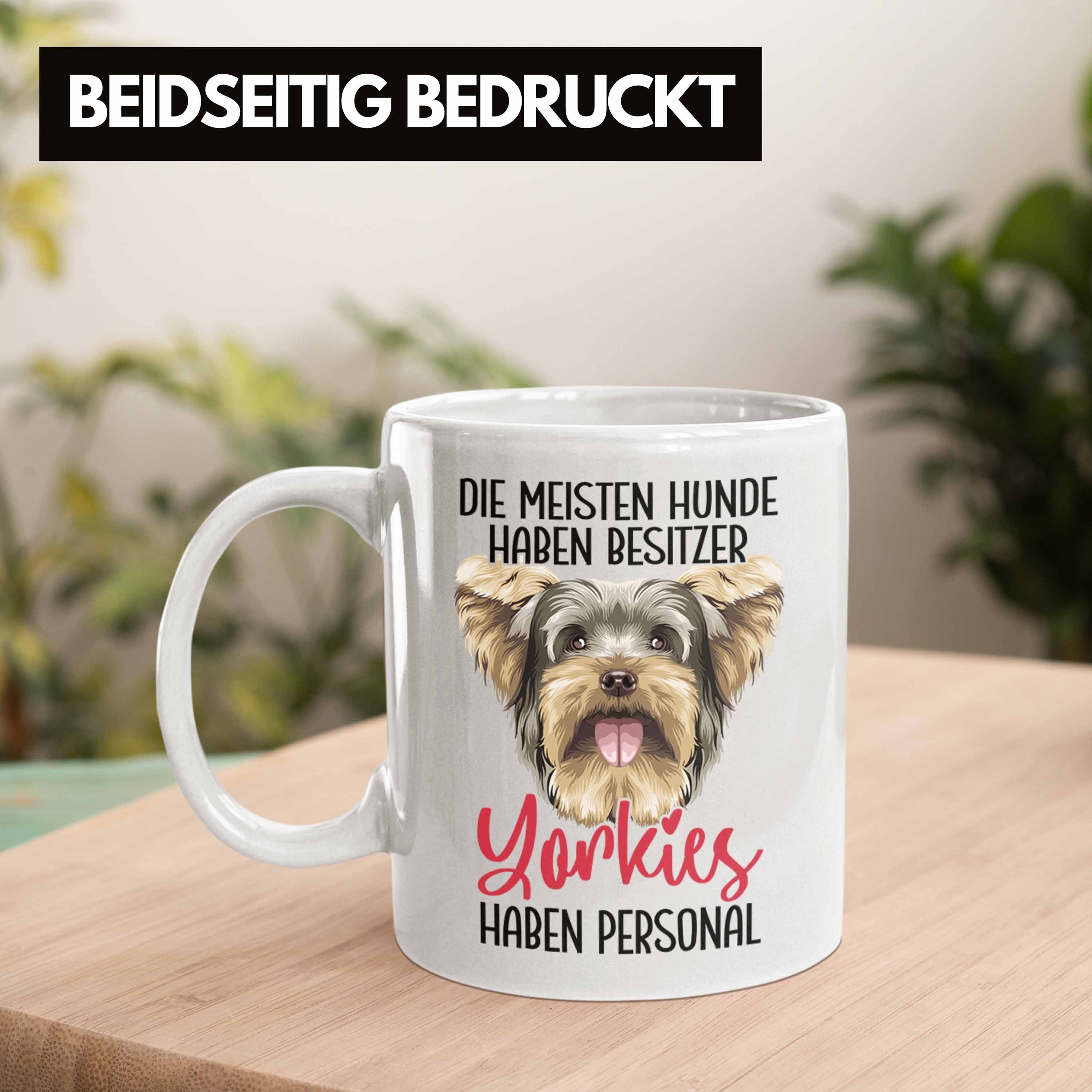 Hund Weiss Yorkie-Besitzer Tasse Liebhaber Trendation Tasse Kaffee-Becher Ges Geschenk Yorkie