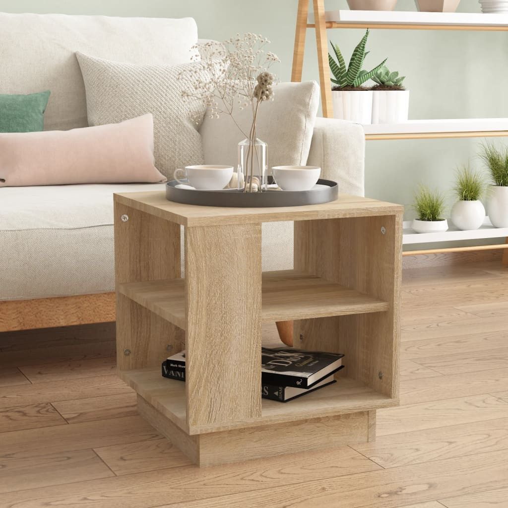vidaXL Ablagetisch, Couchtisch Sonoma-Eiche 40x40x43 cm günstig online kaufen
