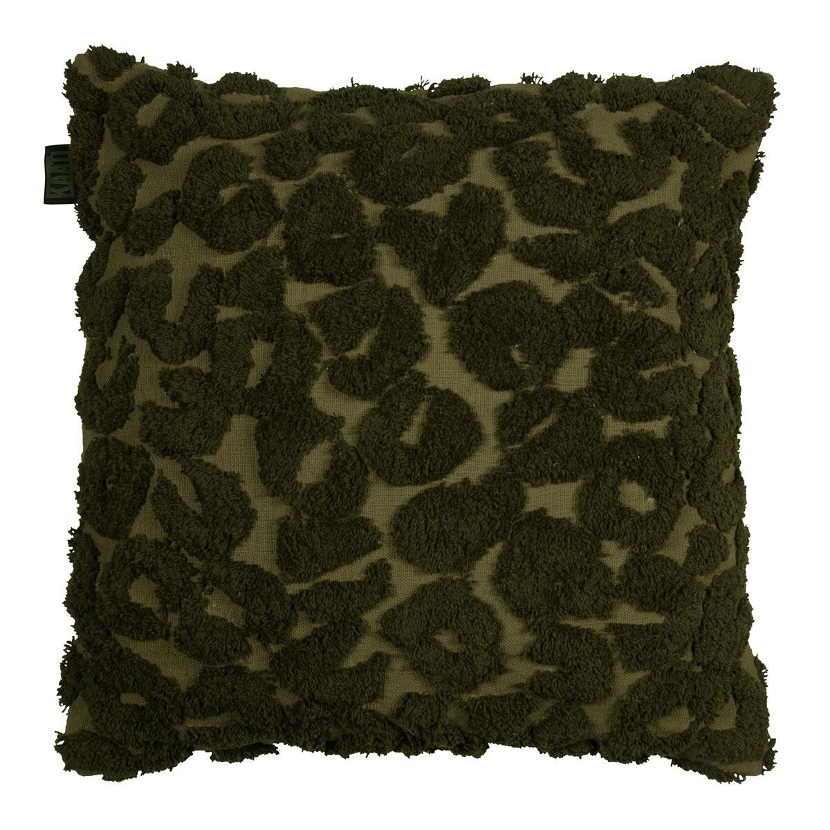 KAAT Amsterdam Dekokissen Leopold_Green_UV_UV_45x45 1 Zierkissen 1x 45x45 cm, Dekokissen Couch kissen Sofa Kissen