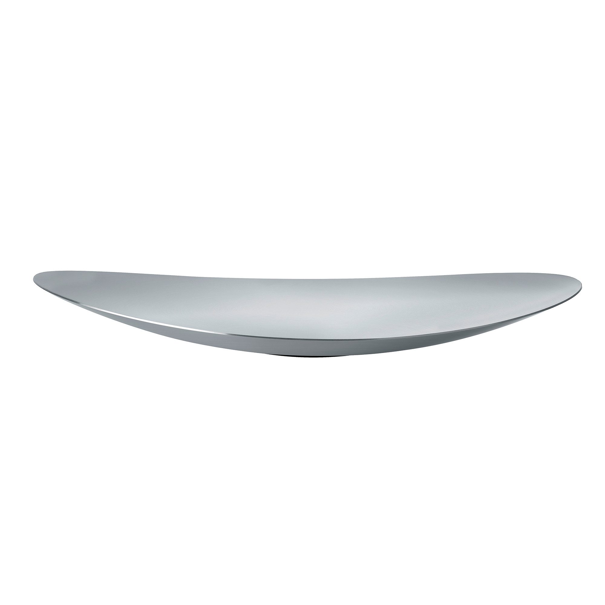 blomus Schüssel Flache Schale -ONDEA- Dekorationsschale, Farbe Edelstahl flach, Edelstahl matt, Scandi-Style, schwungvolles Design
