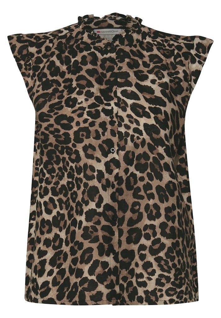 STREET ONE Blusentop Linen buttoned blouse günstig online kaufen