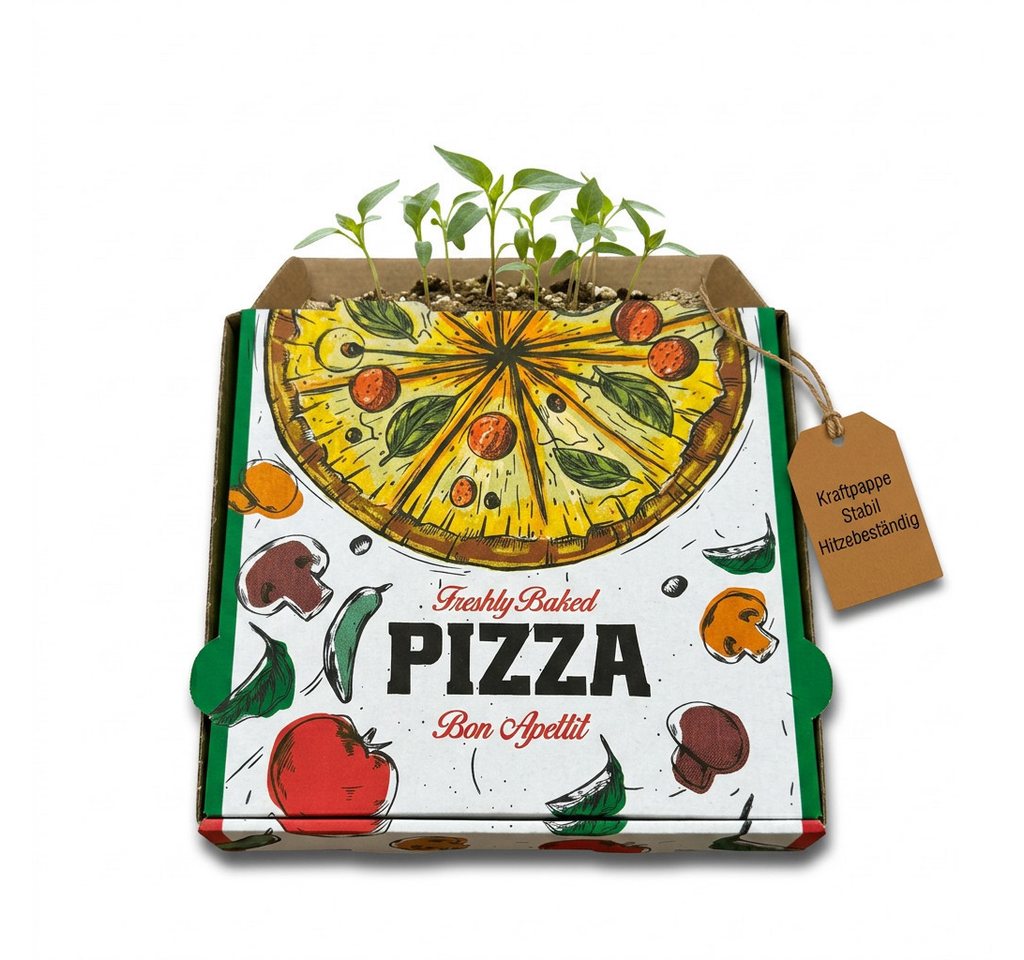 NoblesBox Karton Pizzakarton - Pizzaschachtel - Gastronomie Kraftpappe 50-200 Stk, Stabile, Kraft, Pizza Box, Pizzeria