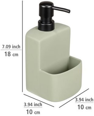 WENKO Spülmittelspender Festival Siena, mit griffiger Soft-Touch Oberfläche, 380 ml