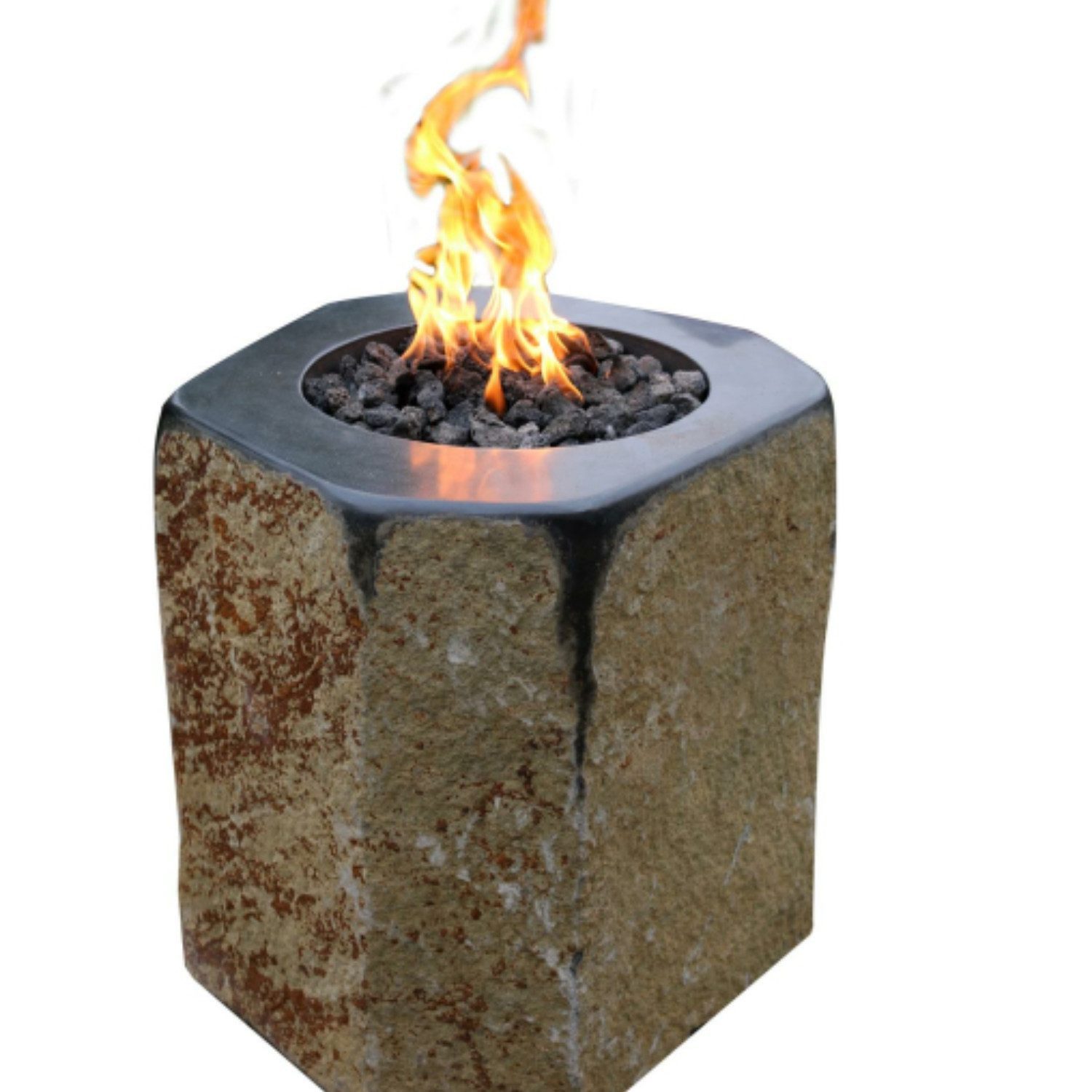 ELEMENTI Feuerstelle "Derby" Gasfeuerstelle, (in Naturstein-Optik, 8-St), 52x 51 x 52,5 cm (L x B x H)