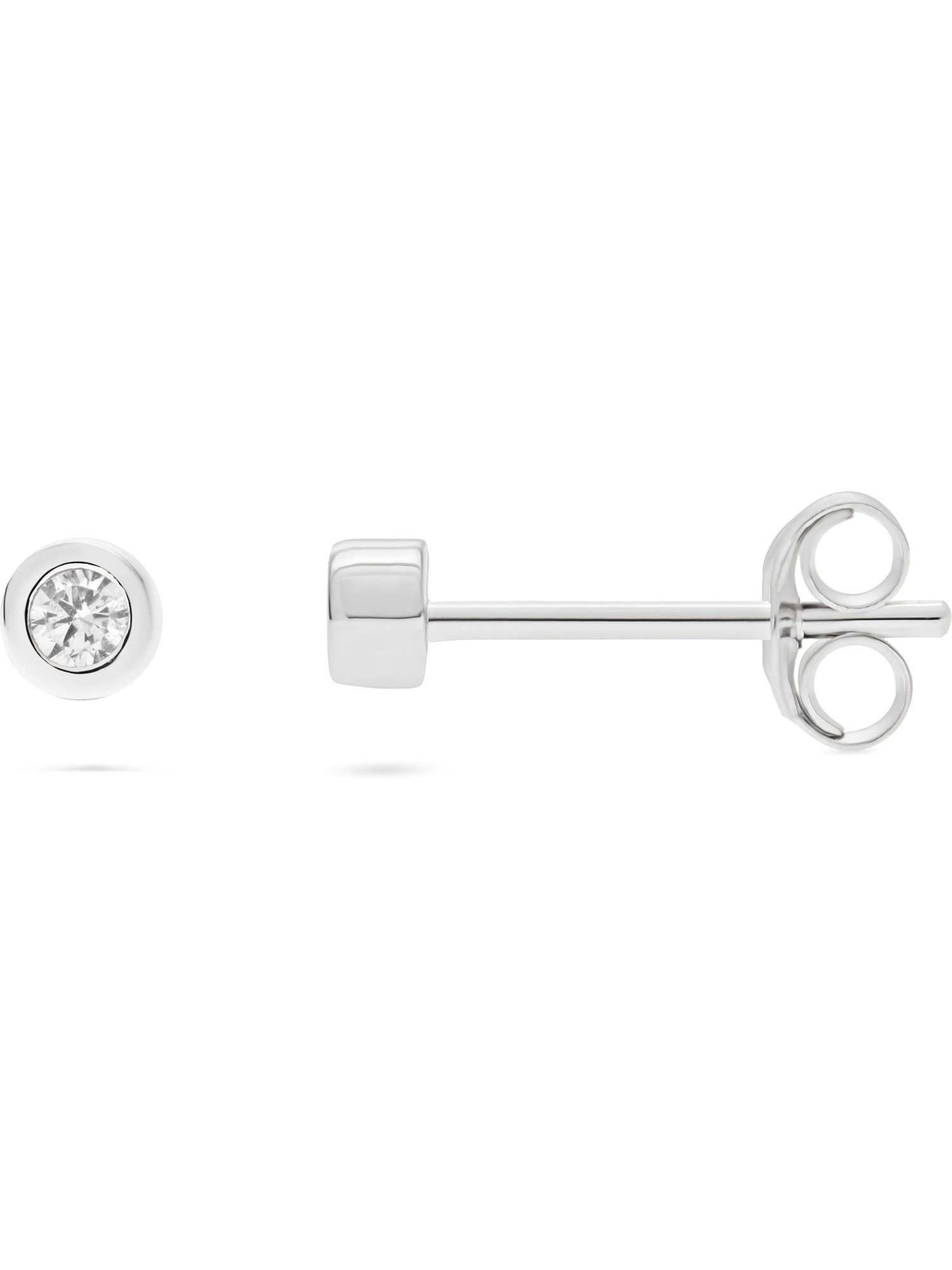 FAVS Paar Ohrhänger FAVS Damen-Ohrhänger 925er Silber 2 Zirkonia