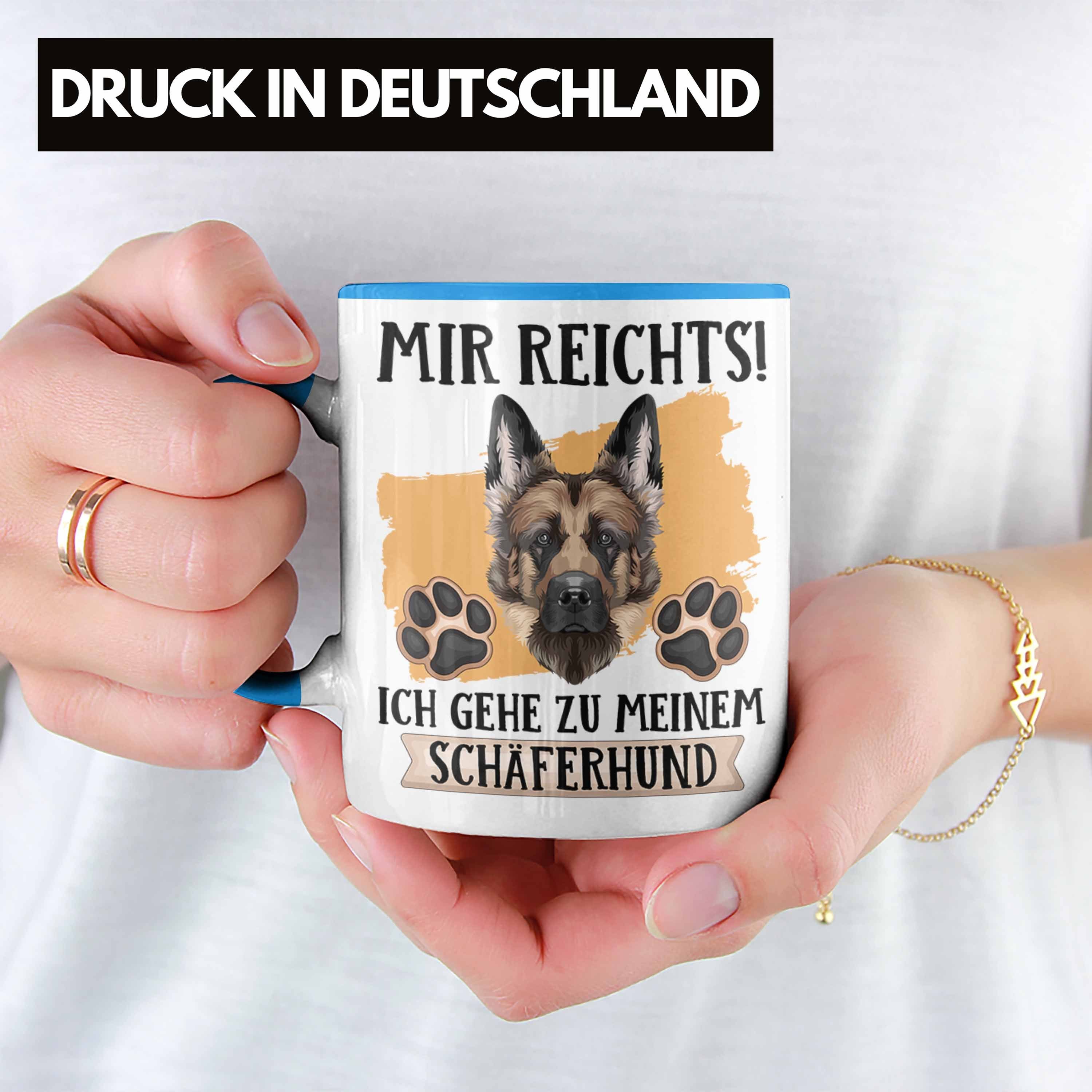 Besitzer R Trendation Spruch Tasse Tasse Lustiger Geschenkidee Blau Geschenk Mir Schäferhund