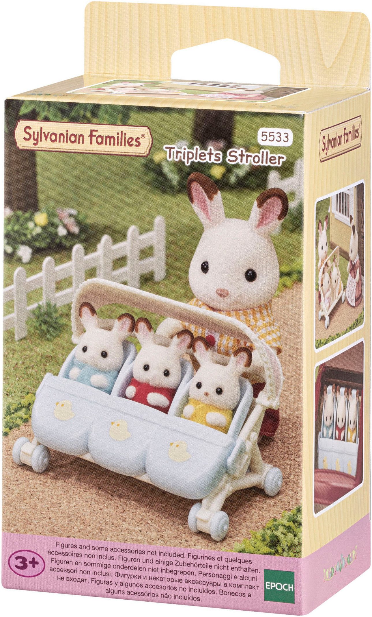 Sylvanian Families Spielwelt Drillings-Kinderwagen (5533)