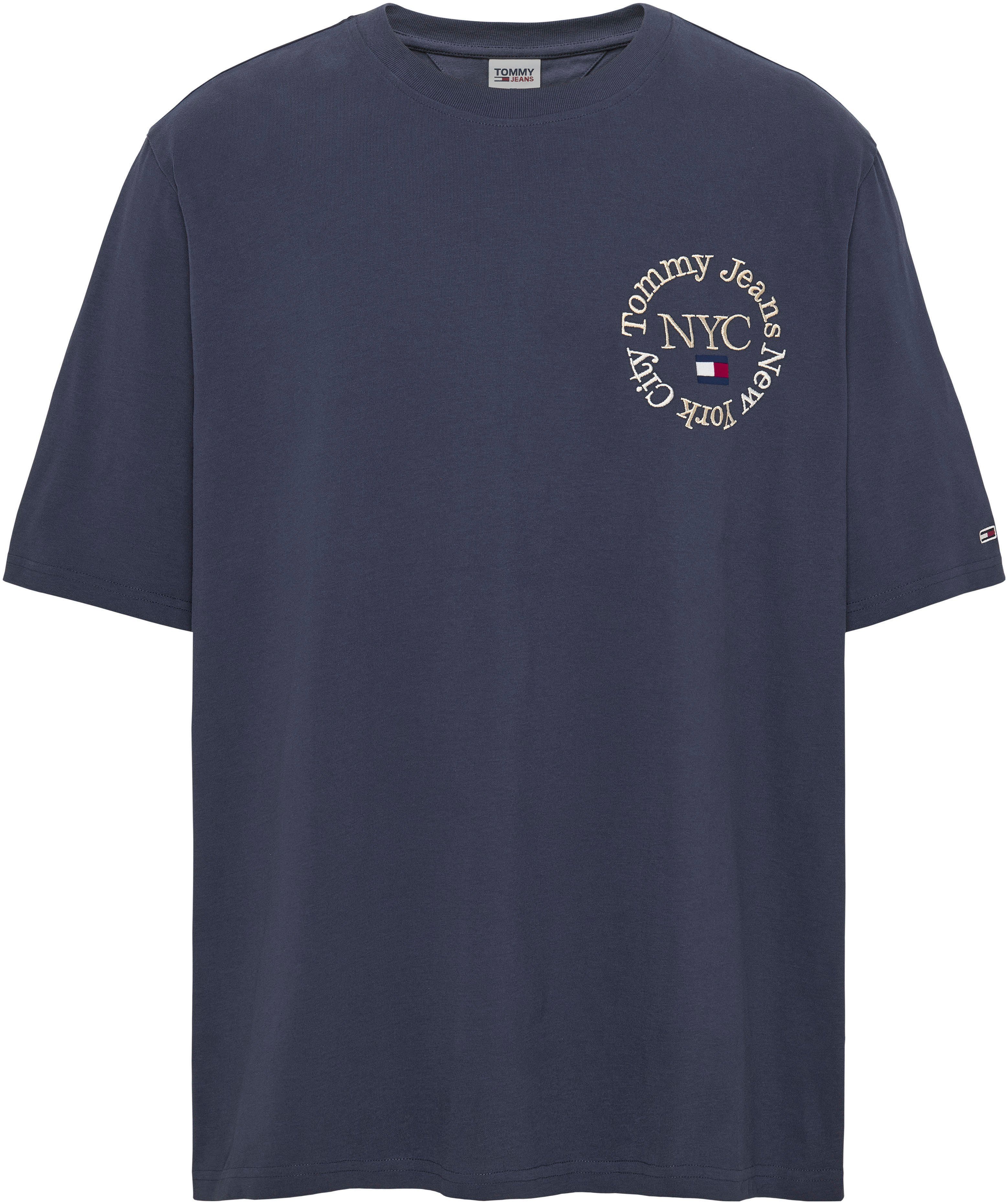 Navy TJM Tommy CIRCLE TIMELESS Plus PLUS TEE T-Shirt Twilight Jeans