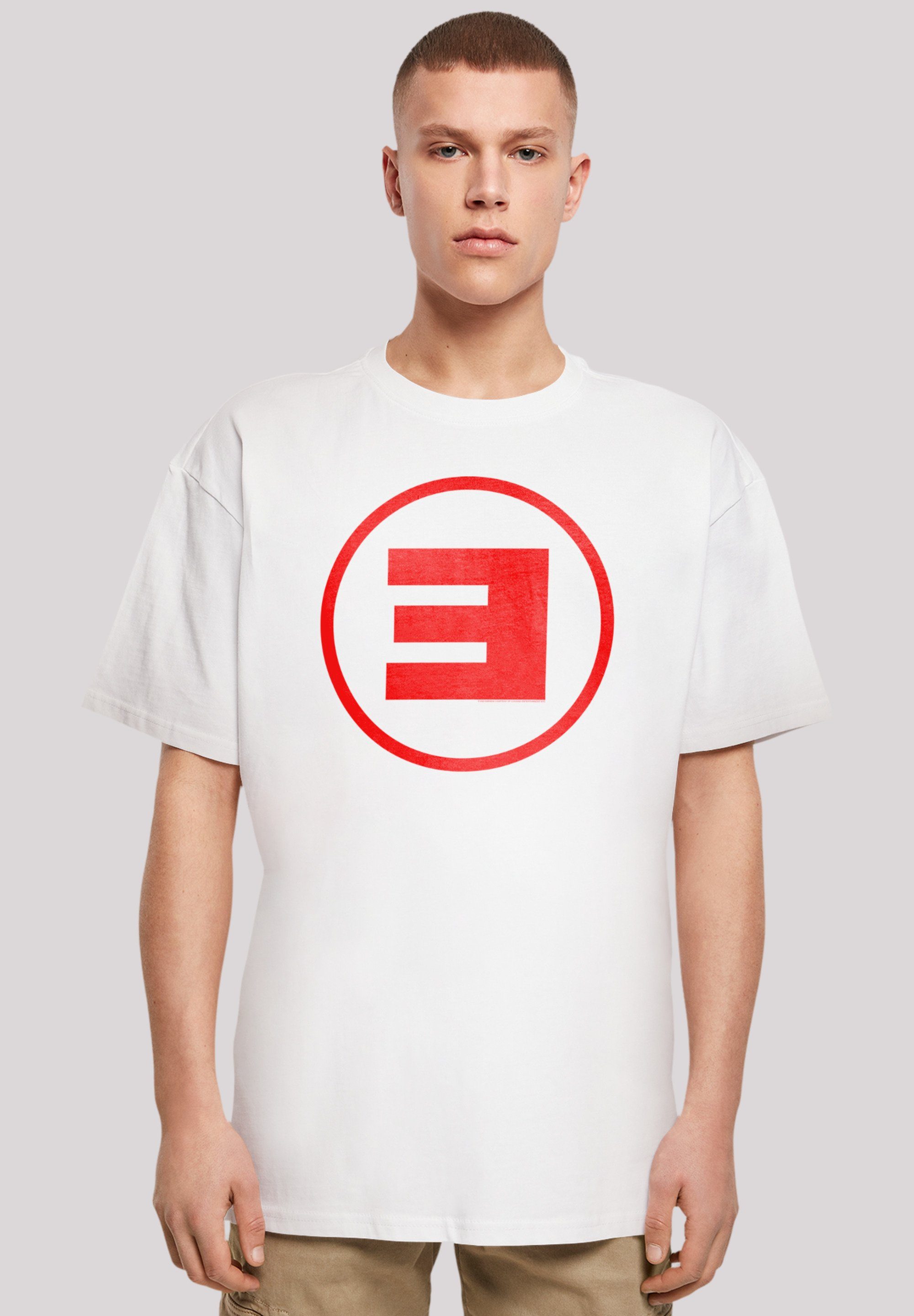 Rap Musik, Eminem Hip Off Circle Premium T-Shirt By Music Hop F4NT4STIC Rock weiß Qualität, E