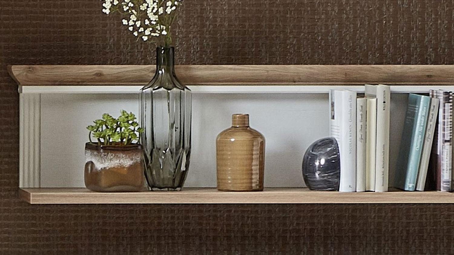 Innostyle Wandboard Wandboard 40 Jasmin Pinie hell MDF ArtisanEiche, 2 Ablagen, 142/29/20