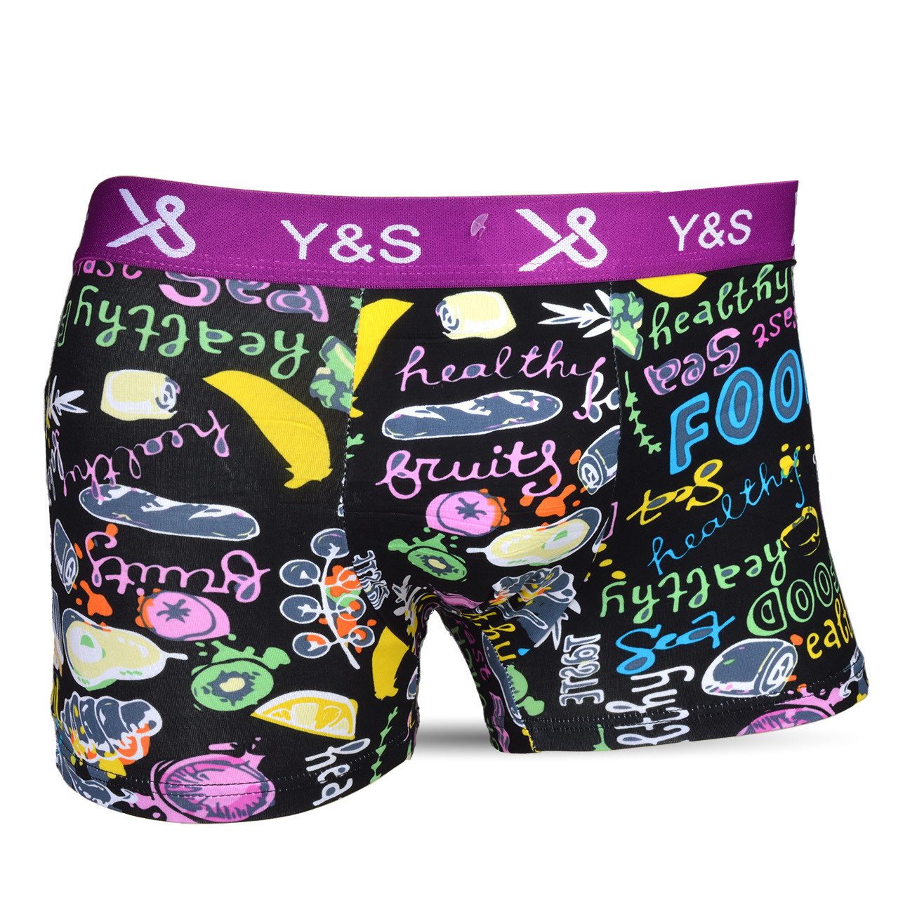 Socked Boxershorts bunte Unterhosen (4-St) bunte, lustige, farbige Retroshorts