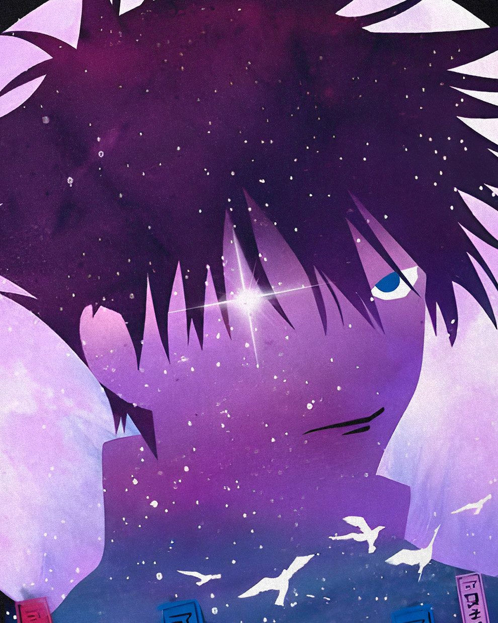 style3 T-Shirt Megumi Night Sky jujutsu kaisen anime japan manga günstig online kaufen