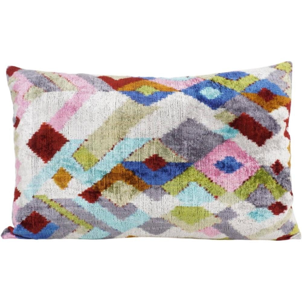 Thanks, A LOT Kissenhülle Thanks A LOT Kissenhülle Silk-Velvet Vibrant Lines Offwhite-Multi 40 x
