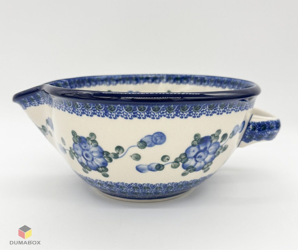 Ceramika Artystyczna Bolesławiec Servierschale Handgefertigte Bunzlauer Keramik Soßenschale 1l