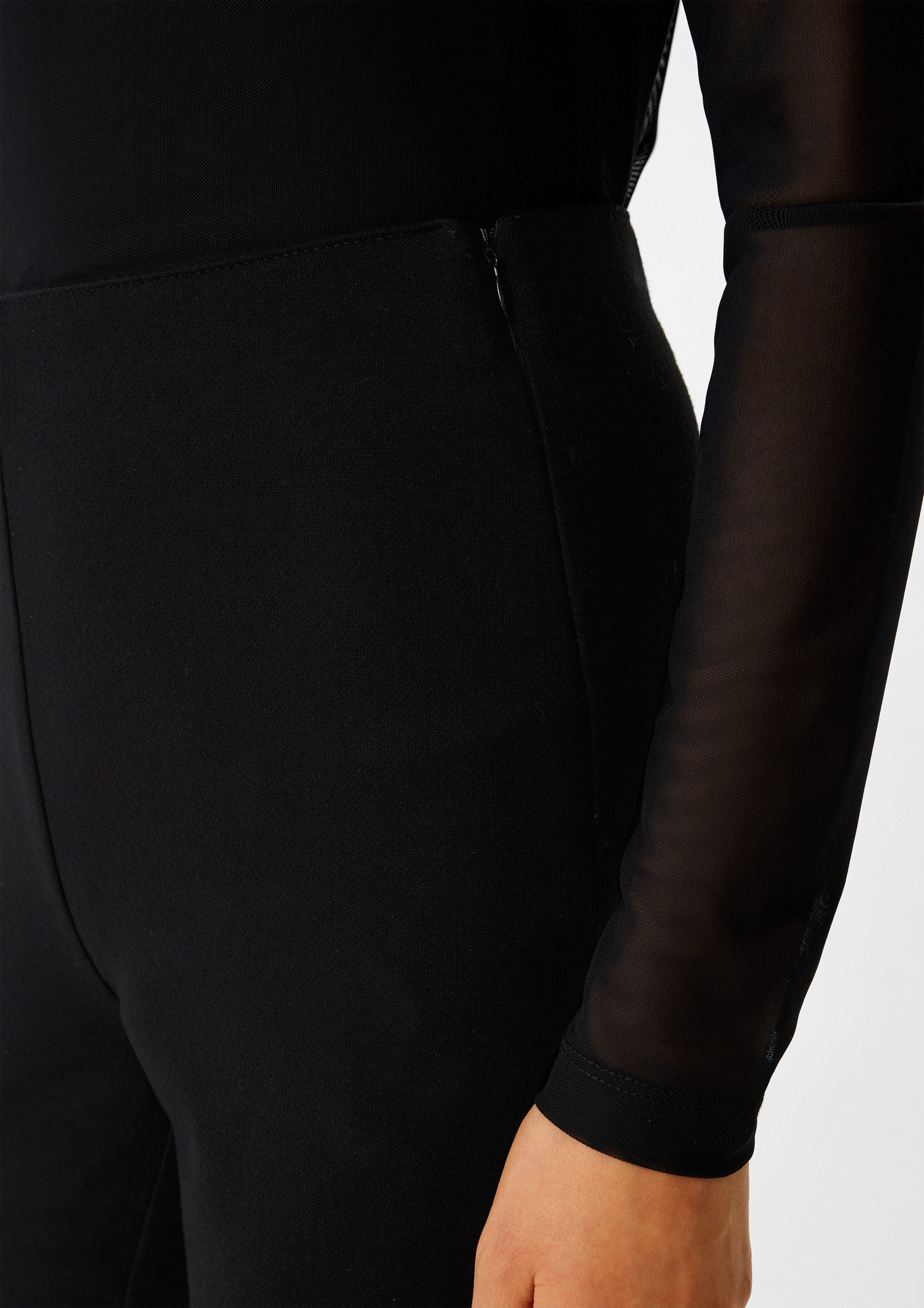 comma Chinos Hose Slim: Hose mit Flared Leg